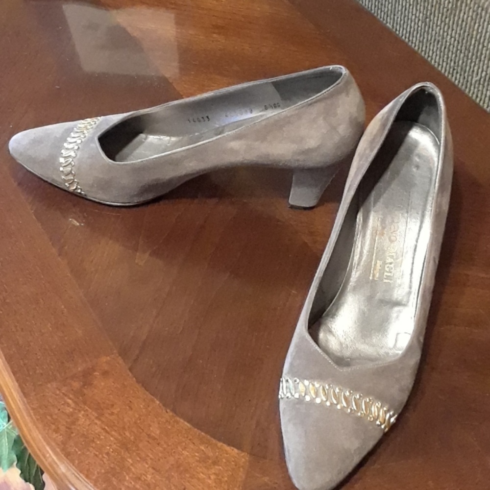 Bruno Magli suede pumps